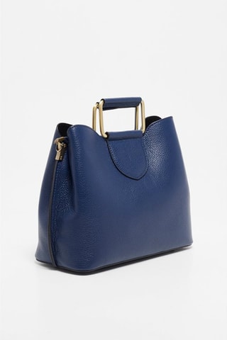 Bolso de piel Biana - Azul