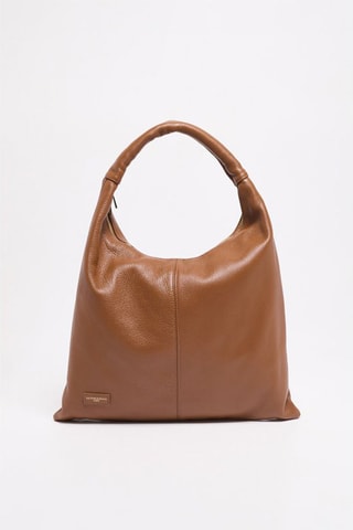 Bolso de piel Zelie - Marrón