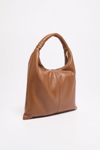 Bolso de piel Zelie - Marrón