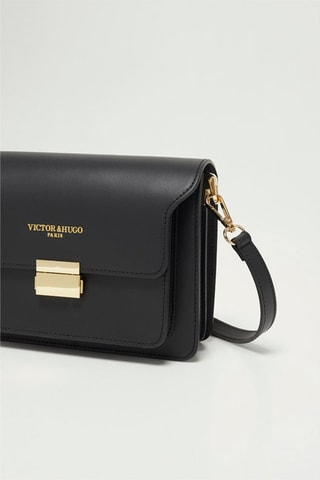 Bandolera de piel Chanon - Negro