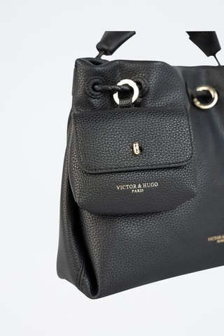 Bolso de piel Yera - Negro