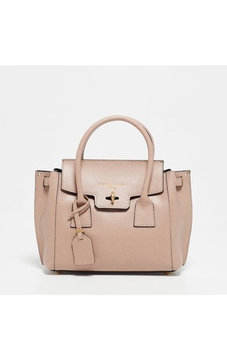 Bolso de piel Jane - Rosa