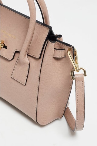 Bolso de piel Jane - Rosa