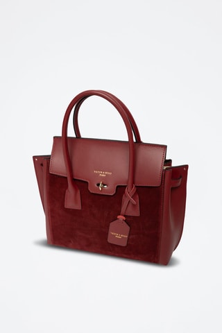 Bolso de nobuk Janebi - Rojo