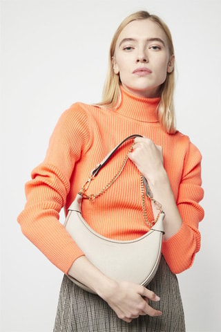 Bolso de piel Tiva - Topo