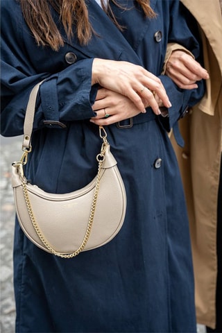 Bolso de piel Tiva - Topo