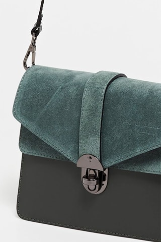 Bandolera de piel Eric - Verde