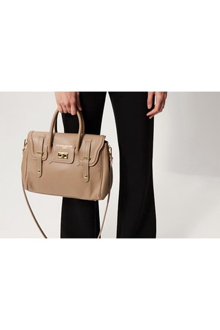 Bolso de piel Ondine - Marrón