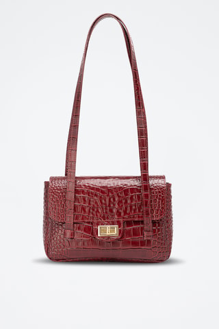 Bolso de piel Scarlet - Burdeos