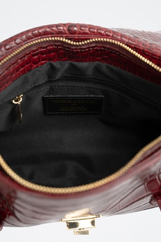 Bolso de piel Scarlet - Burdeos