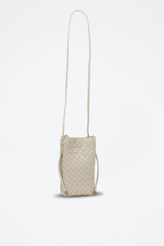 Bandolera de piel Clover - Crudo