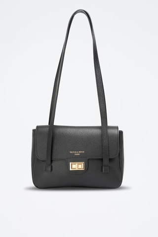 Bolso de piel Saige - Negro
