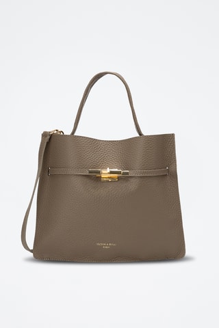 Bolso de piel Freda - Topo