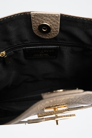 Bolso de piel Freda - Topo