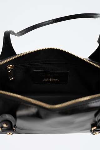 Sac porté épaule en cuir Colby - Noir