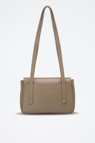 Bolso de piel Saige - Topo