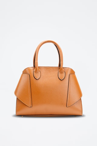 Bandolera de piel Clare - Camel