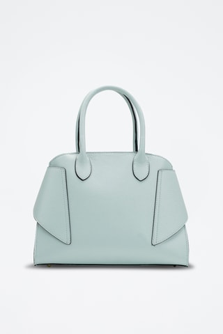 Bandolera de piel Clare - Azul