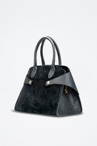 Bandolera de piel Clare - Negro