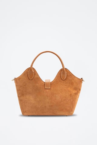 Bandolera de piel Freya - Camel