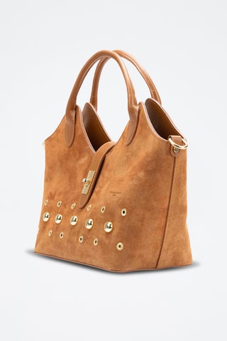 Bandolera de piel Freya - Camel