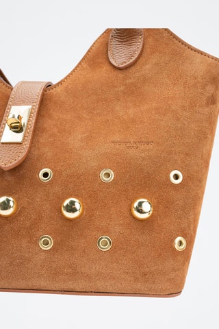 Bandolera de piel Freya - Camel