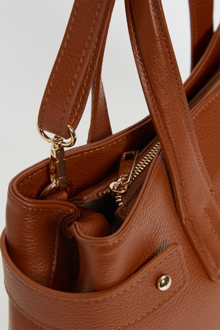 Bolso de piel Luna - Marrón