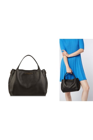 Bolso de piel Allegra - Negro