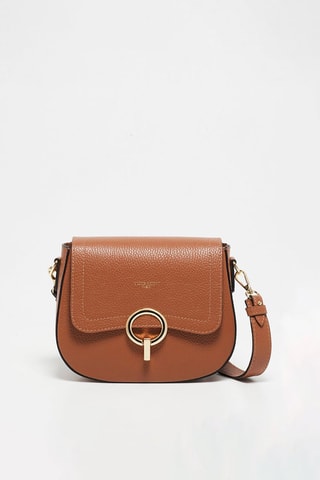 Bandolera de piel Silvia - Camel
