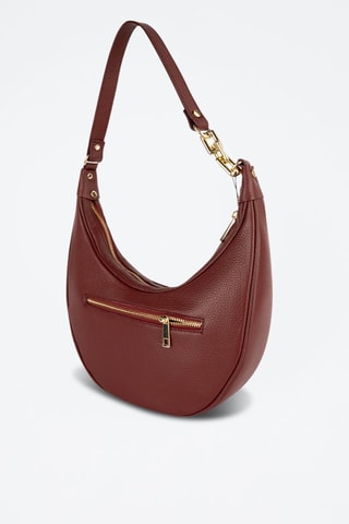 Bolso de piel Tivo - Rojo y dorado
