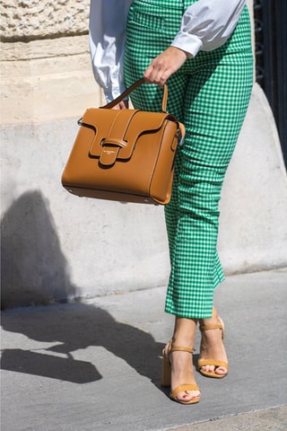 Bolso de piel Ariel - Marrón