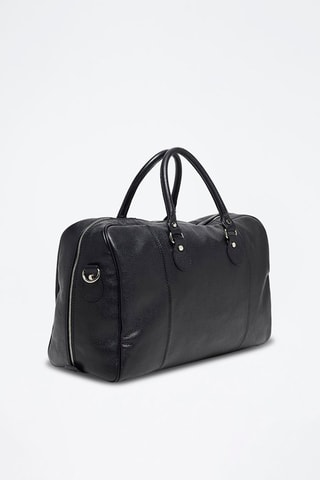 Bolsa de viaje de piel Claude - Negro