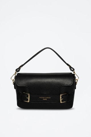 Bandolera de piel Lyana - Negro