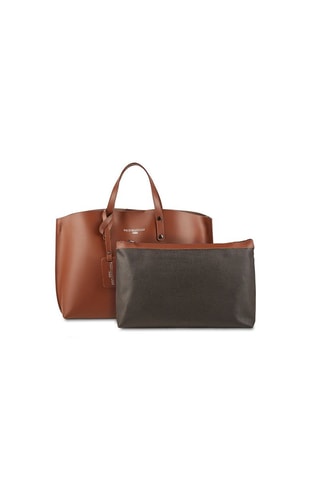 Bolso de piel y  bolso de mano de piel Livel - Marrón
