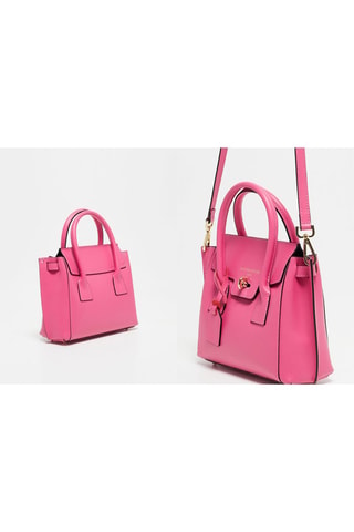Bolso de piel Jany - Rosa