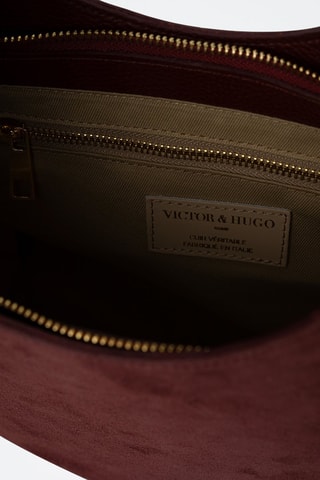 Bolso de piel Aida  - Burdeos