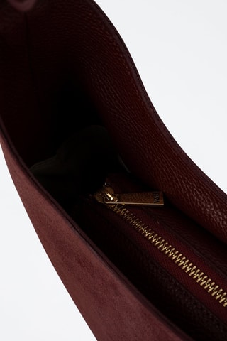 Bolso de piel Aida  - Burdeos