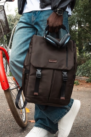 Mochila Milan - Marrón y negro