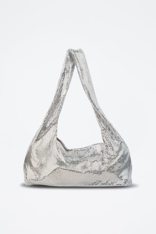 Bolso de lentejuelas Vika  - Plateado