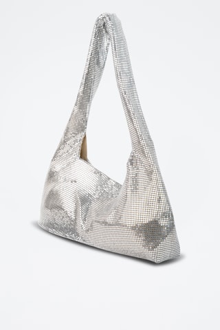 Bolso de lentejuelas Vika  - Plateado