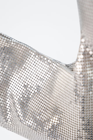 Bolso de lentejuelas Vika  - Plateado