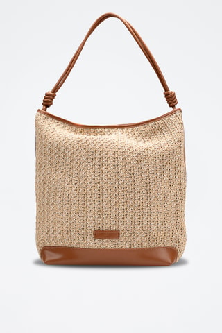 Bolso de piel Luzia  - Marrón