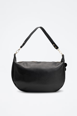 Bandolera de piel Kim - Negro