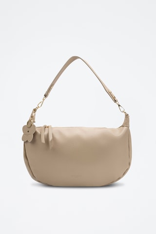 Bandolera de piel Kim - Beige