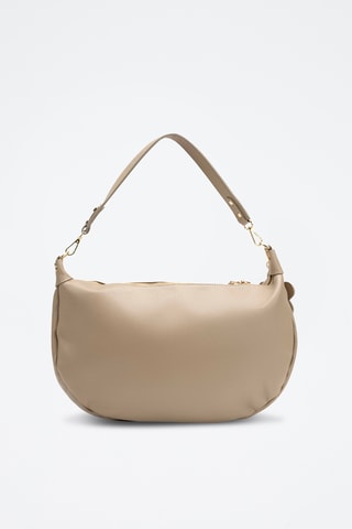 Bandolera de piel Kim - Beige