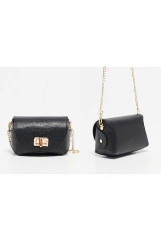 Bandolera de piel Brise - Negro
