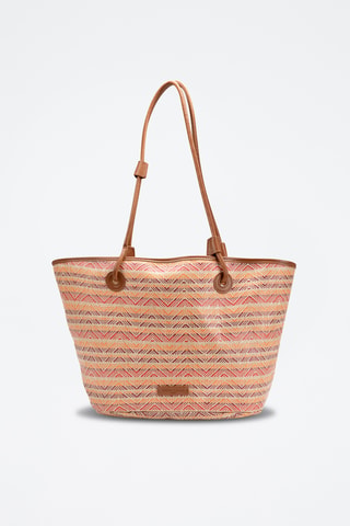 Bolso shopper de piel Solea  - Marrón