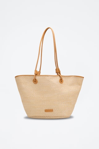 Bolso shopper de piel Solea  - Camel