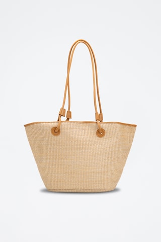 Bolso shopper de piel Solea  - Camel