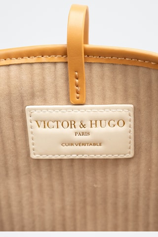 Bolso shopper de piel Solea  - Camel